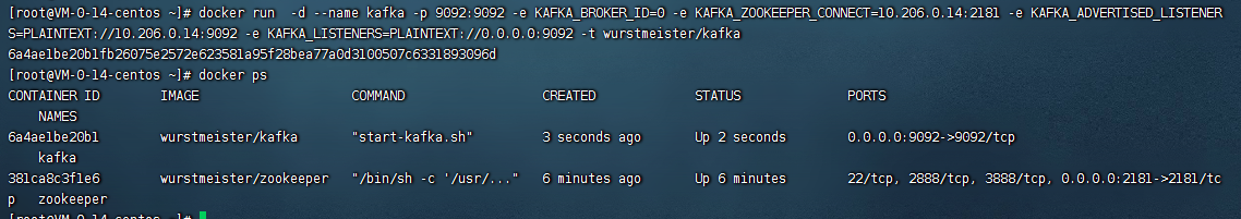 使用docker快速在服务器上搭建一套kafka环境