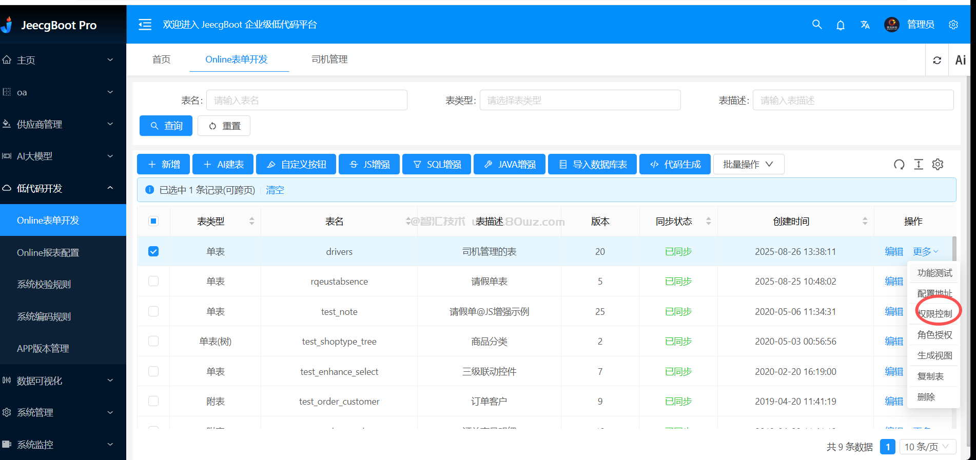 Jeecgboot低代码平台实施实战系列（十）场景实战司机管理之表单字段权限控制